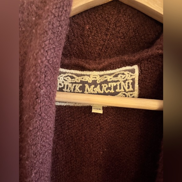 Pink Martini The Oversized Long Stockport Jacket Dark Purple fits LARGE (XXS) - Picture 7 of 9